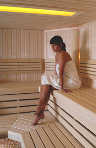w saunie